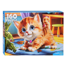 Пазлы 160 "Милый рыжий котёнок"