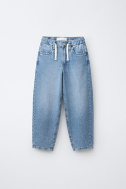 JEANS BAGGY BALLOON CORD?N / Azul