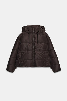 WATER AND WIND PROTECTION SHORT PUFFER ANORAK - Zara фото 10