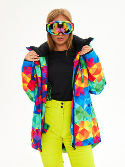 Женская горнолыжная сноубордическая куртка Alpha Endless Ultra Chaleur SNB 423/316_6 Разноцветный  фото 18