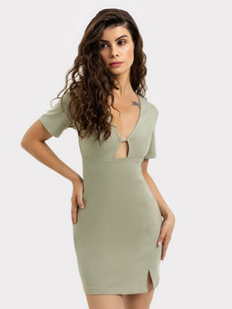 Платье женское домашнее в зеленом оттенке