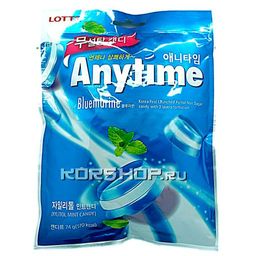 Леденцы Ксилитол Энитайм Блюмарин (Xylitol Anytime), Lotte, 60 г Акция