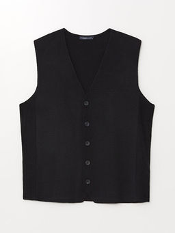 Standart Kal?p V Yaka Erkek Triko Yelek