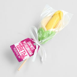 Леденец на палочке Дарите женщинам цветы, вкус: пломбир, 18 + - Фабрика страсти фото 7