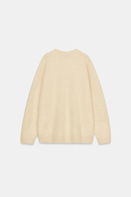 BRUSHED EFFECT WOOL AND CASHMERE SWEATER - Zara фото 3