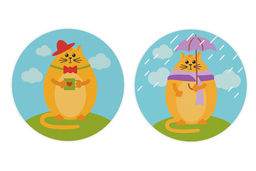 ФРЕЯ PNBM-008 Набор для раскрашивания по номерам (на магните) 9 х 9 см Рыжий котик