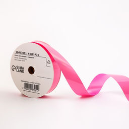 Лента для декора и подарков, Глянец, розовый, 2 см ? 50 м