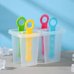 Форма для мороженого Доляна Симпл, 12.5?7?10 см, 4 ячейки, 50 мл, пластик, прозрачная  фото 3