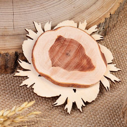 Цена за 2 шт. Подставка под горячее «Еловая шишка» d=11 см, можжевельник