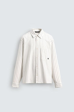 STRIPED SHIRT WITH POCKET - Zara фото 7