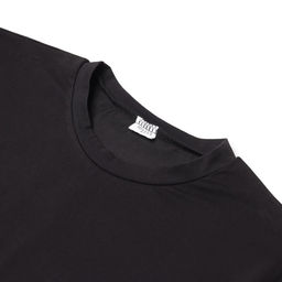 Футболка женская с красным кантом Basic line чёрная, размер 44