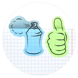 Стикеры-закладки пластиковые, 55x55; 35x60 мм, 40 шт., арт. 58482 / 48 TEENAGE 1