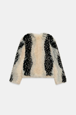 SHORT FAUX FUR COAT ZW COLLECTION - Zara фото 6