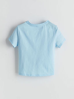 Bisiklet Yaka K?z ?ocuk Crop Ti??rt