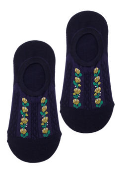 Следки р.35-40 Flower Ряды цветов Тёмные