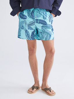 K?sa Boy Desenli Erkek Deniz ?ortu