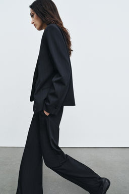 PANTAL?N WIDE LEG TIRO ALTO ZW COLLECTION / rayas - Zara фото 4