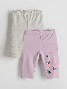 Beli Lastikli K?z ?ocuk Tayt 2li