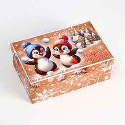 Набор подарочных новогодних коробок 10 в 1 «Зверята», 32.5 × 20 × 12.5 - 12×7×4 см.