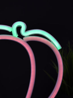 Неоновый LED ночник настольный "Plump peach", свечение mix (24*20,5 см)