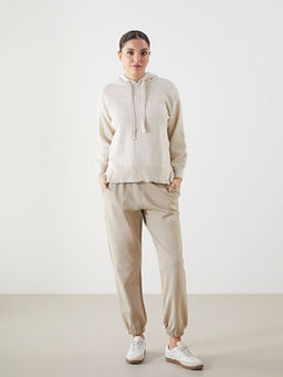 Kap??onlu Oversize Kad?n Triko Kazak