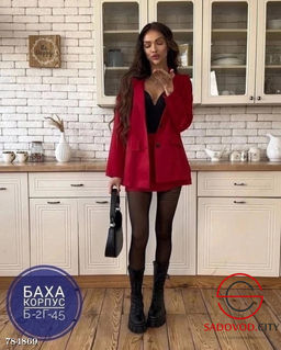 Классический костюм двойка пиджак и юбка-шорты - Bruno фото 5