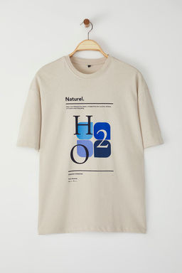 TRENDYOL MAN Tas Oversize/Genis Kesim %100 Pamuklu On Bask?l? T-Shirt TMNSS25TS00124 - Trendyolmilla фото 4