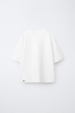 CAMISETA LISA INTERLOCK / Crudo claro