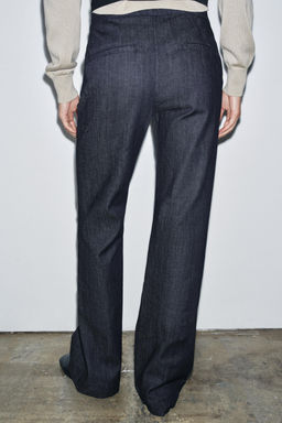 ZW COLLECTION FLARE MID-RISE JEANS - Zara фото 3