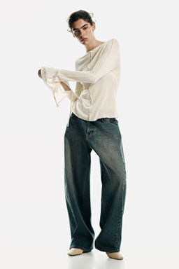 Top de punto con escote barco - H&m фото 4