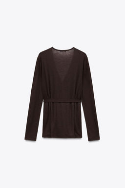 100% WOOL CARDIGAN - Zara фото 5