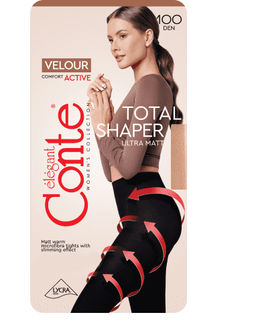 Колготки теплые CONTE Плотные матовые колготки VELOUR ACTIVE 100 Lycra® nero - Conte elegant фото 5