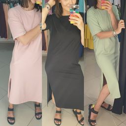 платье миди ПЛОТНЫЙ ХЛОПОК 95% - Knitka wear фото 9