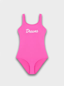 Купальник для девочек розовый с надписью Dreams - Mark formelle фото 5