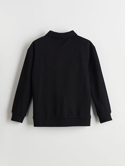 Polo Yaka Erkek ?ocuk Sweatshirt