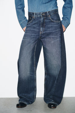HIGH-WAIST TRF OVERSIZE BALLOON JEANS - Zara фото 3