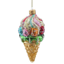 Украшение новогоднее "Мороженное", L6 W6 H16 см