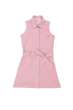 U. S. Polo Assn Розовое тканое платье без рукавов для девочки - U.s. polo assn фото 6