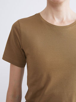 Bisiklet Yaka Kad?n Ti??rt