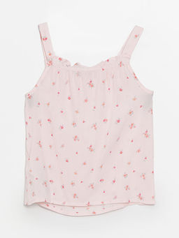 Kare Yaka ?i?ekli K?z ?ocuk Bluz - Waikiki фото 2