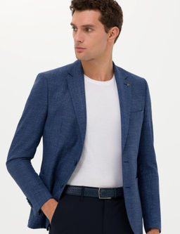 Lacivert Slim Fit Ceket