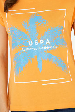 Женская оранжевая футболка - U.s. polo assn фото 14