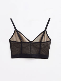 CONTE MESH&DOTS LBE 2299 Бюстье в мелкую сетку с рисунком точки black - Conte elegant фото 5