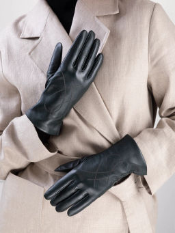 Перчатки жен п/ш LB-0170-sh d.green