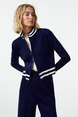 Koyu Lacivert Triko Alt-Ust Tak?m TWOAW25AU00058