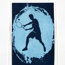 6с102.411ж1 Теннис(т.синий2) Полотенце махровое 67х150см