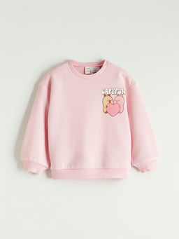 Capyfun Bask?l? K?z Bebek Sweatshirt