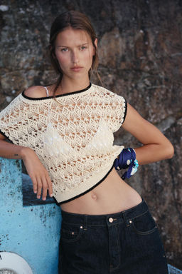 POINTELLE KNIT VEST - Zara фото 8