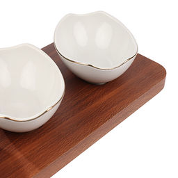 90053-435 Менажница на подставке 3 блюда 4пр керамика LR (х8) - Mayer&boch фото 3