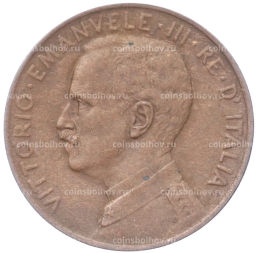 Монета 2 чентезимо 1917 года Италия